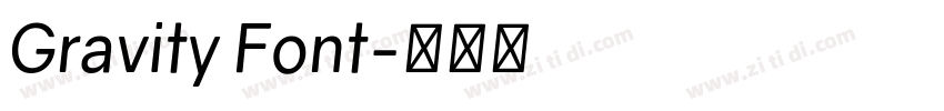 Gravity Font字体转换